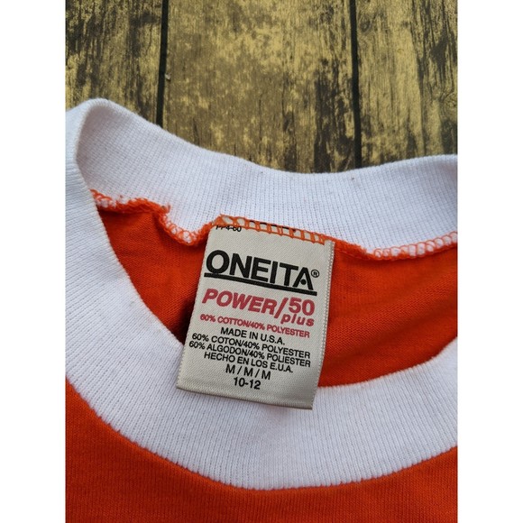 Vintage Cub Scouts Tiger Cubs Orange Oneita Power 50 Plus Shirt Kids M 10-12 - Picture 3 of 4